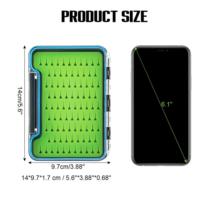 Goture Waterproof Fly Fishing Lure Storage Boxes Case Container Transparent  ABS Plastic Fish Hook Box Fishing Tackle Accessory