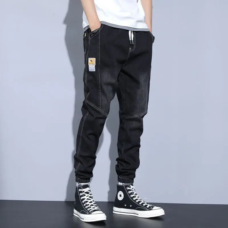 Vintage Streetwear Baggy Jeans Men Loose Denim Jogger | SAMAG