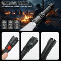 Most Powerful Rechargeable LED Flashlight Built-in 18650 Battery Long Range Tactical Torch Light For Fishing Hunting