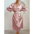 V Neck Simple Women's Nightgown Comfortable Solid Color | SAMAG