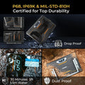 Oukitel RT8 Rugged Tablet 20000mAh 33W, 11" FHD+ Display 6GB+256GB Helio G99 48MP Camera, NFC Tablets PC with Stand, Android 15
