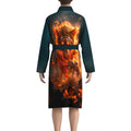 2026 Spring and Autumn New Men's Pajamas 3D Digital Printed Fierce Tiger Pattern Non-Fading Home Bathrobe Long Long Sleeve Pajam