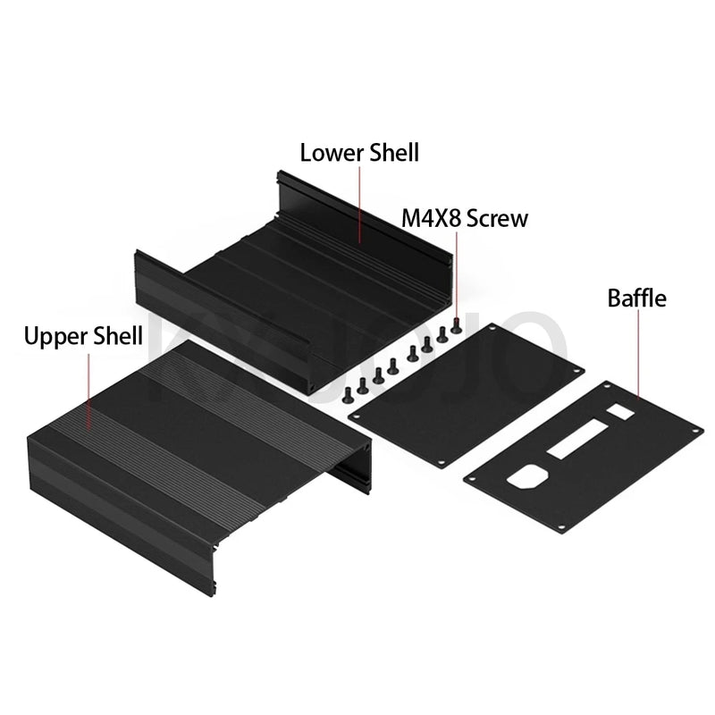 Special Link Black  Aluminum Enclosure 145*82*90mm 20pcs