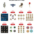 WEIMANJINGDIAN Brand Green Four Leave Clover Irish Shamrock Lucky Crystal Brooches and Lapel Pins Collections