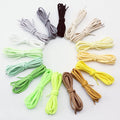 New Half Round High Quality Shoelaces 5mm Width Solid Color Shoelace Sneaker Classic Shoe Laces 1 Pair/3 Pair/5 Pair