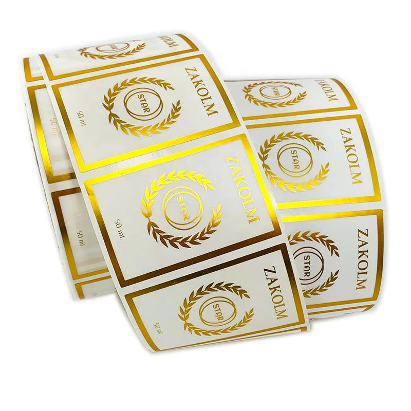 Customized Logo Label Stickers Can Be Made of Different Material Sizes