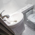 Shower Room Basin Surround Campervan Accessories Acrylic Sinks Pull Out Faucet And Drainer For Choosing