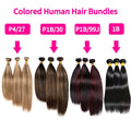 12A Highlight P4/27 Straight Bundles Human Hair Honey Blonde P1B/30 P1B/99J Colored Bundles Human Hair Remy Hair Extensions