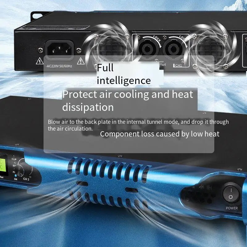 600Watts 2 Channel DJ Music Cub Speaker Audio Professional Powerful Digital Power Amplifier