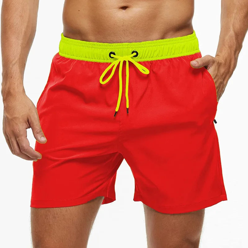 Summer Men's Swim Trunks Beach Shorts Elastic Closure | SAMAG