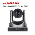 4K60fps NDI PTZ Video 12x 20x Zoom Conference SDI Camera USB HDMI POE IP Live Streaming Camera for Church Business Youtube