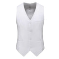 Vest Mens Fashion Casual High Quality Solid Color Slim Large Size Business Office Waistcoat Men Groom Wedding Dress Suit Vests