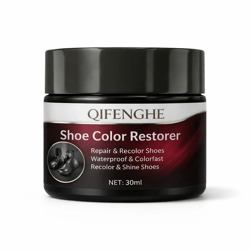 Shoe Color Restoration Balm, Recolor, Shine & Protect Faded Leather Footwear Waterproof