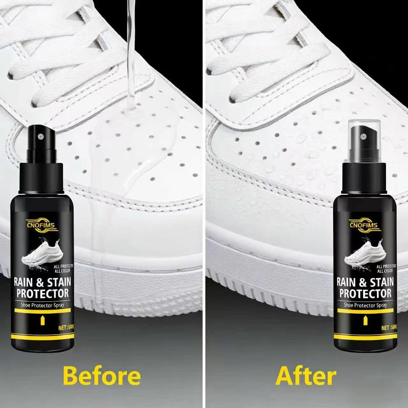 50ML Shoe Rain & Stain Protector Spray - All Color Protection, Water Repellent, Keeps Footwear Clean & Dry for Sneakers & Casual