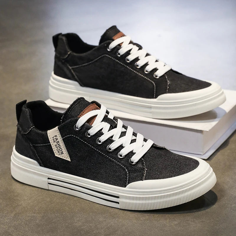Canvas shoes, men's sports casual shoes, skate shoes, trendy street shoes, fashionable walking shoes