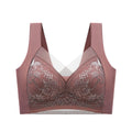 FallSweet Seamless Ice Silk Push Up Bra for Women Wireless Lace Bralette Plus Size Brassiere Summer Comfort Underwear Lingerie