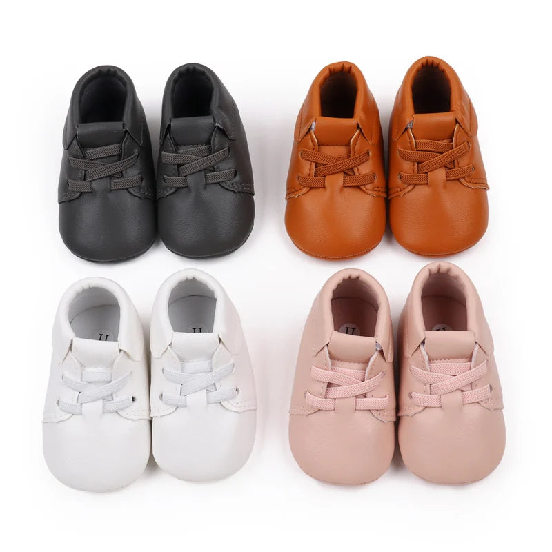 Baby Shoes Soft PU Anti-slip Sole Newborn Toddler 0-9-18 Months Prewalking Sneaker Spring and Autumn Style 2024 Fashion  BXC3156