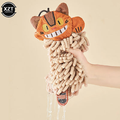 Cartoon Animal Cat Hand Towel for Kitchen Bathroom | SAMAG
