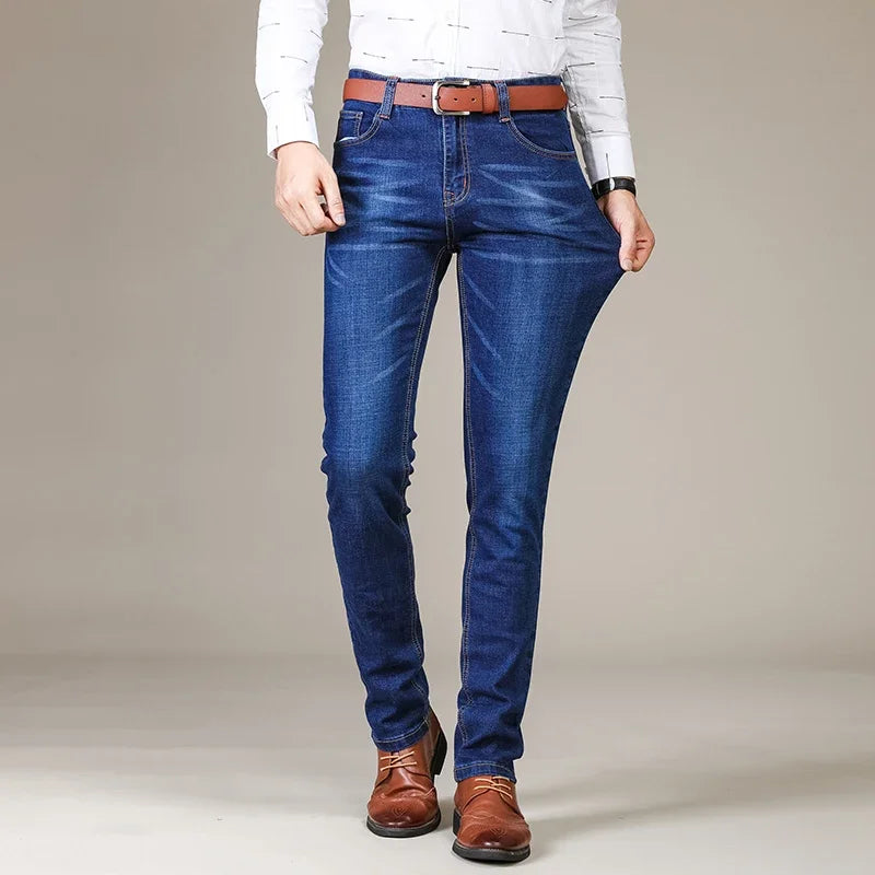 Business Men's Jeans Casual Straight Stretch Fashion | SAMAG
