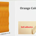 120x60cm 3D Wavy Soundproof Panels Self Adhesive Polyester Fiber Concave Convex Acoustic Insulation Wall Boards 2 Pieces
