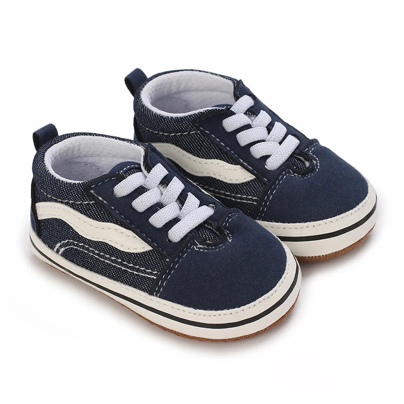 Canvas Sneakers Baby Boy Girl Shoes First Walkers Infant Toddler Anti-Slip Soft Sole Classical Newborn Baby Shoes 0-18 Month