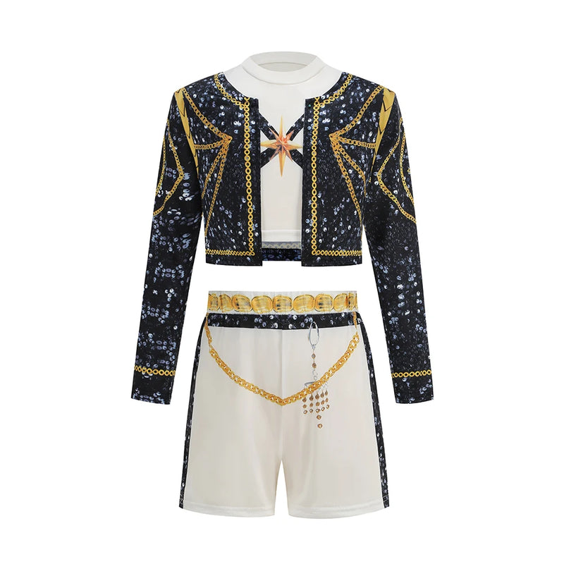 Girls Cosplay Fashion Coat Vest Pant Set Popular Stage - View 7 | SAMAG