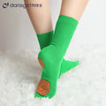Professional Dance Socks Cotton Mid-tube Bottom Modern Dance Sock Non-slip Silicone Indoor Fitness Socks Floor Socks Dance Sport