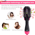 4 In 1  Hot-Air Hair Brushes Women Hair Dryer Brush Hair Dryer Straightener Curler Massager Rapid Warming One Step Volumizer