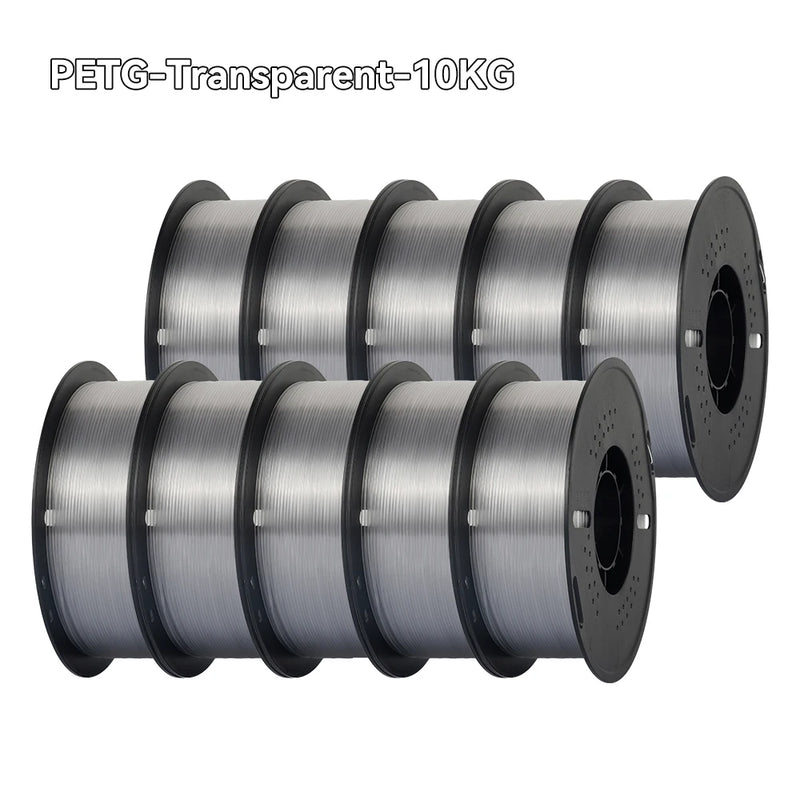 KINGROON 22LBS PETG or PLA filament 3D Printer Filament 10 Rolls 1KG 1.75MM Eco-Friendly Good Toughness Mix Color Free Shipping