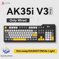 Ajazz AK35I V3/V4 MAX Tri-mode Wired Bluetooth Wireless Gaming Keyboard Gasket Full Key Hot Swap 104 Keys Customized Keyboard