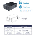 40L Built-in Drawer Fridge Freezer Compressor 12V/24V DC/AC/Solar Powered Frost-Free Modern Design Car Refrigerator for Truck