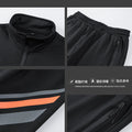 Men's Sports Two - piece Casual Spring And Autumn Long Sleeve Cardigan Sweatshirt Trousers Outdoor Suit - View 2 | SAMAG