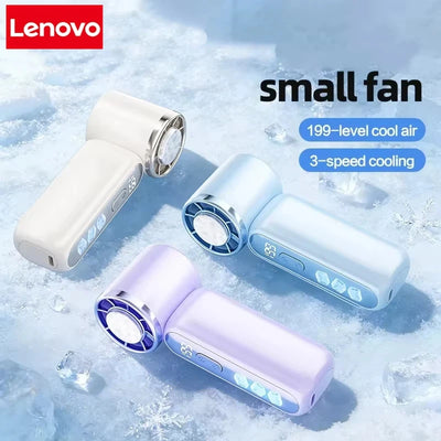 Lenovo Portable High Speed Cooling Handheld Fan 3000mAh | SAMAG