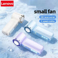 Lenovo Portable High Speed Cooling Handheld Fan 3000mAh Rechargeable 199 Wind Speeds Adjustable Foldable Air Cooling Turbo Fan