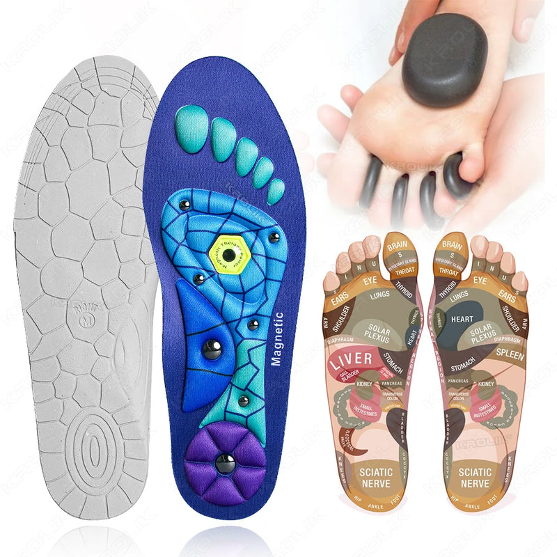 Therapy Massage Insoles Medical Magnetic Foot Weight Loss Slimming Acupressure Insole Sports Health Care Shoe Pads