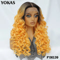 24 Inch Synthetic Lace Front Wigs For Black Women Curly Afro Lace Wigs for Afro Women Chocolate Brown Lace Front Wigs For Woman