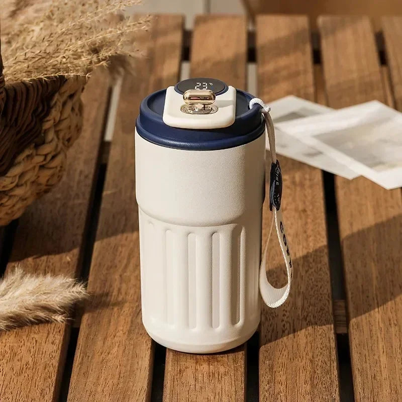 Stainless Steel Vacuum Insulated Water Bottle Thermos Mug for Hot & Cold Drinks, Portable Thermal Flask for Home Office Travel
