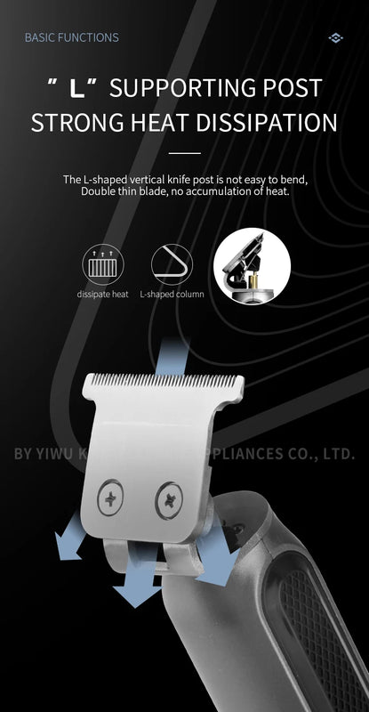 Kemei Professional Hair Clipper Electric Clippers New Electric Men Retro Head Carving Oil Head Trimmer Electric Shaver km-1757