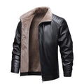 2026 New Product Warm Fleece Leather Jacket Fall/Winter Men's Leather Coat Casual and Versatile Outerwear US/European size.