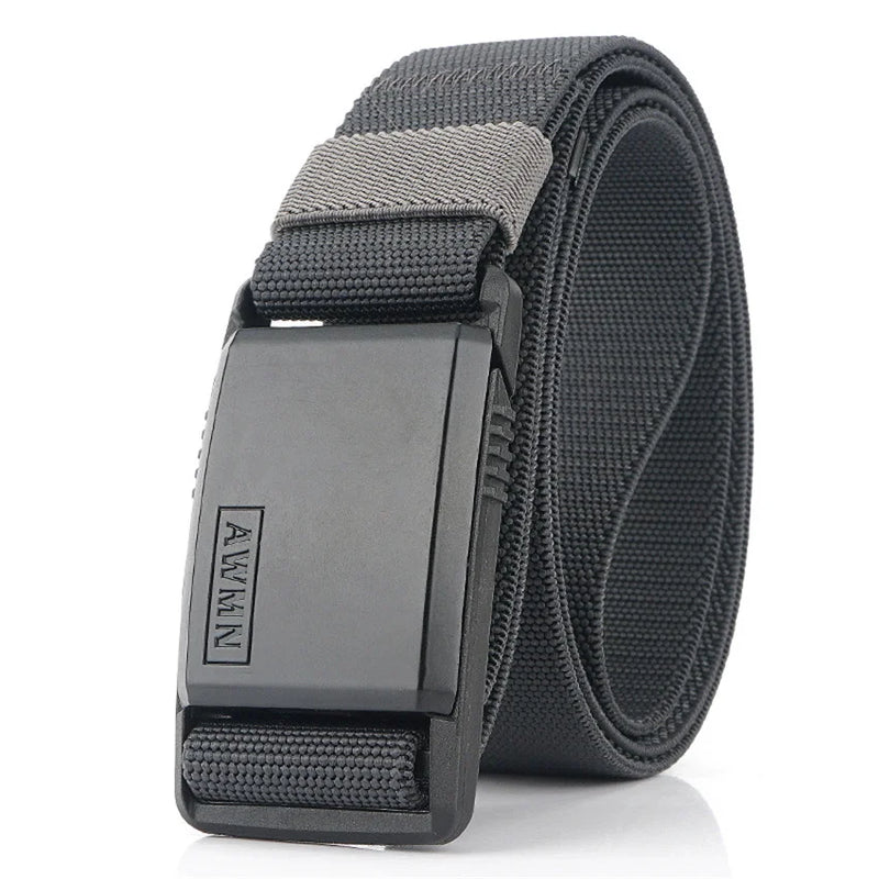 New Fashion Nylon Belt  Magnetic Buckle Adjustable Belts For Men Elastic Belts High Quality Wear-resistant Training Belt  YD117