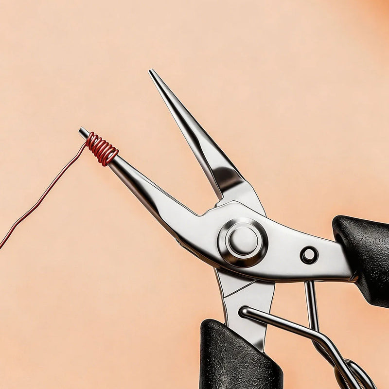 Stainless Steel Mini Needle Nose Pliers Curved Nose Pliers Jewelry Making Hand Tool Pliers for DIY Bracelet Jewelry Making Tools