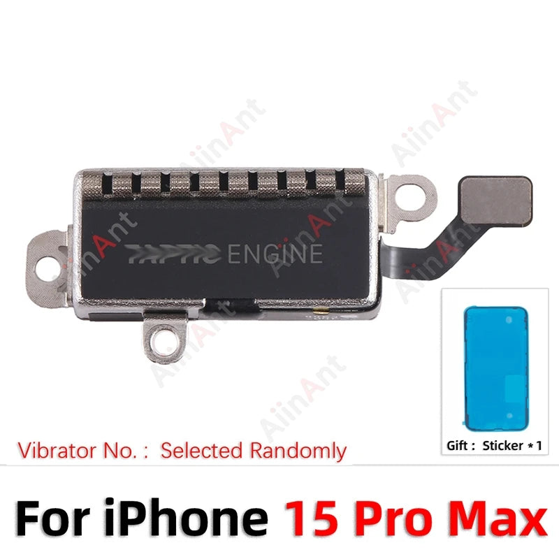 OEM Sticker + Flex For iPhone 12 13 14 15 Pro Max Plus mini For TAPTIC ENGINE Vibrator Motor Flex Cable