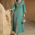 Dubai Abayas for Women Party Dress Jalabiya Embroidery Ramadan Eid Muslim Vestidos Morocco Arab Long Islam Kaftan Party Islamic