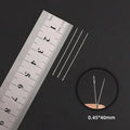 30pcs Metal Beading Needles For Beads Necklace Bracelet Tools Stainless Steel Self Threading Needle Pins For Jewelry Supplies