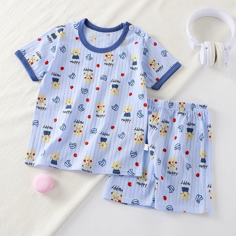 Children Clothing Set Child T-shirt Suit Summer Cotton | SAMAG