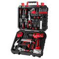 DEKO Drill Set Tool with 8V Red Cordless Home Kit with Hand for Women 126 Piece | SAMAG