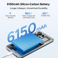 DOOGEE Note56 X PRO Mobile Phone 8.45mm Slim Body 6150mAh Battery Gemini Al Assistant Widevine L1 Android 16 Smartphone NFC