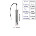 Immersible 28KHz Ultrasonic Transducer Vibrator Rod Ultrasound Vibration Probe Nano Solvent Dispersion Oil Emulsifier Mixer
