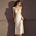 Sexy Lace Long Nighty&robe Set Spring Summer | SAMAG