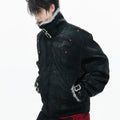 Nerazzurri Autumn Winter Thick Warm Faux Fur Patchwork Snakeskin Print Pu Leather Jacket Men Luxury Emo Menswear Clothing 2026